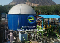 0.25 мм толщина покрытия Система хранения биогаза с PVC двойной мембраной газодержателя крыши