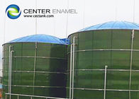 Стекло, расплавленное в сталь, застекленный бак для хранения биогаза темно-зеленый