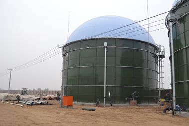 Анаэробный перевариватель стекла, облицованный сталью Строительные резервуары в биогазе / очистке сточных вод