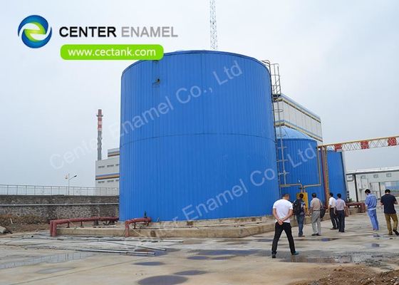 Застёгнутый стальной анаэробный цистерна для биогазоперерабатывающей установки