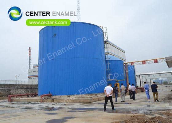 Резервуар для хранения биогаза из стали с двойной мембраной