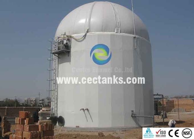 Покрытый цилиндрированный стальной резервуар для хранения биогаза со стеклом, расплавленным в стальной резервуаре 1