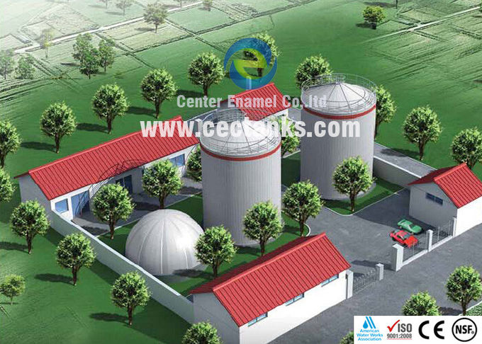 Биогазовая установка Анаэробный перевариватель Резервуар для хранения биогаза 0