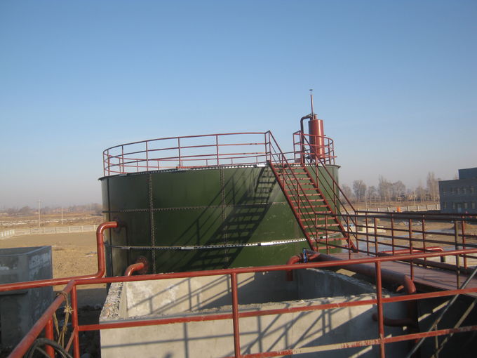Резервуар для хранения биогаза GLS для анаэробной обработки с двойной мембраной или эмалированной крышей 0