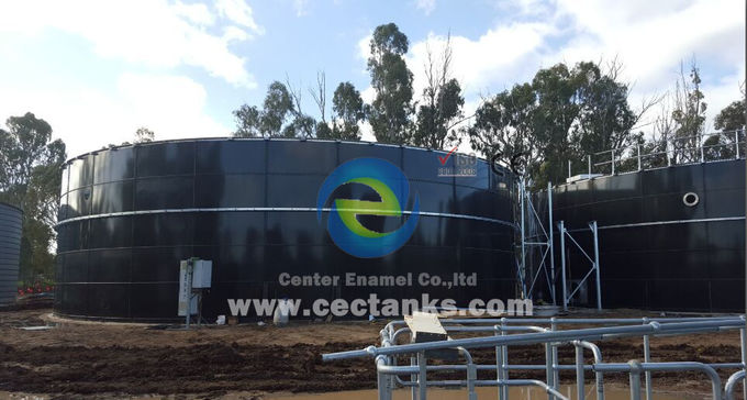 Стекло сплавленное в сталь биогазовый резервуар с коррозионной стойкостью и низкой стоимостью обслуживания 0