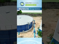 Высокопроизводительное стекло, расплавленное в сталь Танки GFS с мембранной крышей