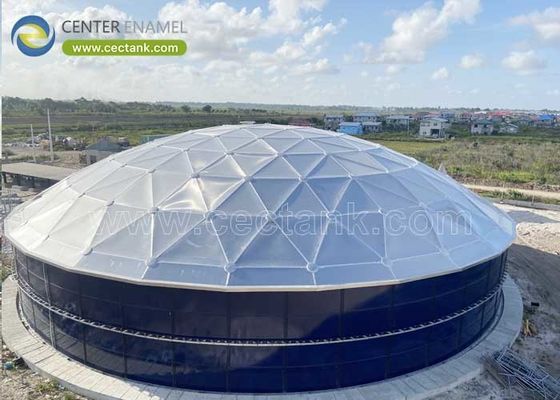 Высококоррозионные алюминиевые крыши купола Быстрая установка на поле для резервуаров для хранения сухих сыпучих грузов