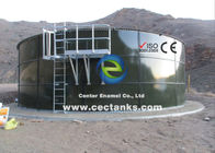 Конкретный или стеклянный слитый стальной пожарный резервуар для воды, смонтированный на месте промышленный резервуар для воды