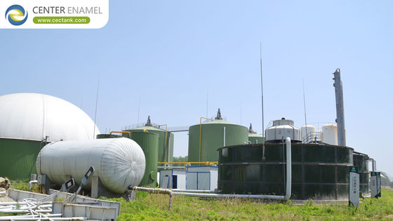 Антикислотные и антищелочные стальные резервуары для хранения биогаза с болтами: предназначены для низкотемпературных условий.