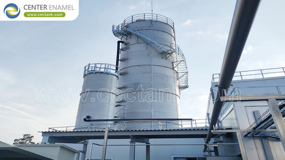 Резервуары для хранения сточных вод из нержавеющей стали для биогазовых установок по центральной эмали