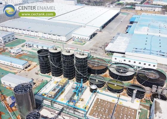 NSF/ANSI 61 Стандартные резервуары для хранения сточных вод из стали с болтами для очистных сооружений