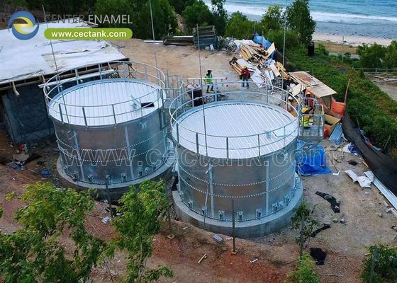 Высокомощные цилиндрированные стальные болтовые резервуары для пожаротушения, резервуары для воды и долговечная система противопожарной защиты