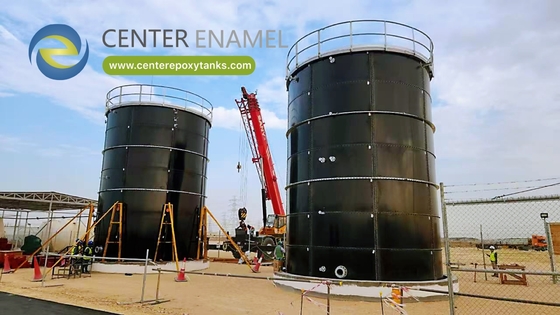 Эпоксидно покрытые стальные болтовые резервуары для хранения биогаза: безопасно хранит полученный биогаз