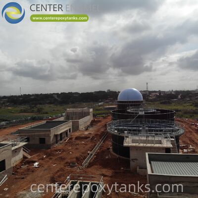 Двухмембранный газгольдер для биогаза в проекте получения биогаза из биомассы: Обеспечивает необходимую стабилизацию объема для управления непрерывным или периодическим выходом из дигестора