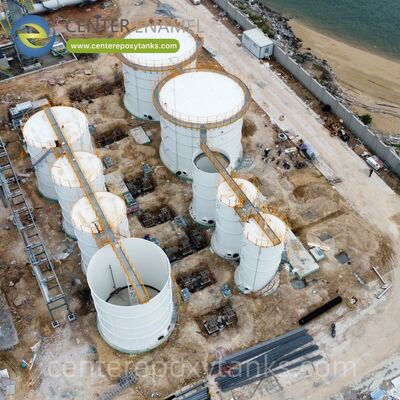 Застёгнутые стальные резервуары в качестве резервуаров для хранения сыпучего материала: обеспечивают высокопрочную модульную структуру для различных промышленных гранулированных твердых веществ.