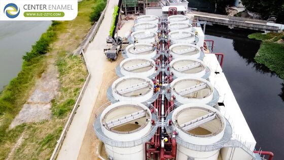 Революционная технология биогаза: резервуары GFS+двойная мембрана крыши для отходов скотобойни во Вьетнаме