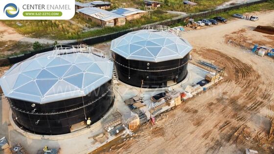 Устойчивые биогазовые решения: ГФС-танки + двойная мембрана для отходов скотобойни в Индии