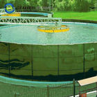 Темно-зеленый стеклянный слитый стальной резервуар / центральный эмалированный резервуар GFS для морской воды