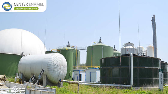 Glass Lined Dark Green Anaerobic Digester Tank With EGSB Reactor