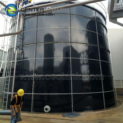 Цистерна с водой GFS цилиндрическая стальная для проектов обработки сточных вод
