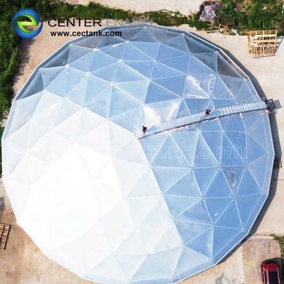 Изготовленный на заказ алюминиевый геодезический купол для заводов воды и сточных водов