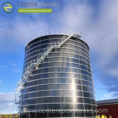 Эпоксидно-связанные стальные болтовые резервуары как резервуары для ферментации пищевых отходов: прочные емкости для переваривания, предназначенные для органического разложения и сбора биогаза.