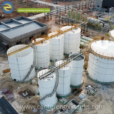 Застегнутые резервуары для хранения воды в качестве резервуаров для очистки бассейнов: облегчает процесс осаждения в очистке воды с стабильной модульной структурой.