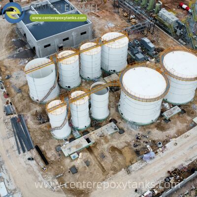 Застегнутые стальные резервуары как анаэробные биогазовые перевариватели резервуары: герметичные реакторные сосуды, оптимизированные для микробического разложения и производства газа.