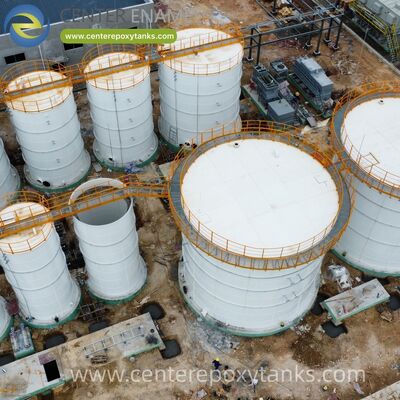 Застегнутые стальные резервуары в качестве резервуаров для биогазового слива: безопасное хранение богатого питательными веществами побочного продукта процесса переваривания.