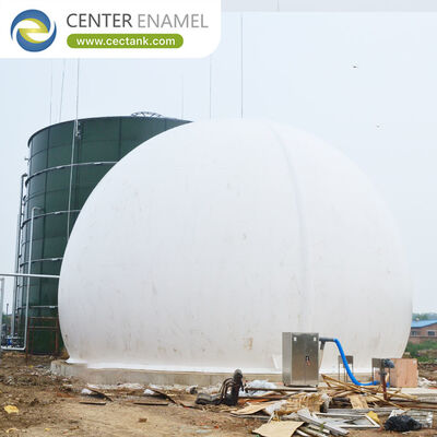 Резервуар для хранения биогаза из стали с двойной мембраной