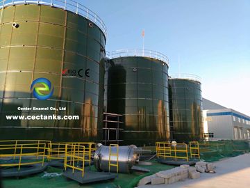 Темно-зеленые резервуары для хранения сливочного газа для проекта очистки сливочного газа на свалках