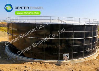 Нержавеющая сталь застегнутые промышленные резервуары для хранения сточных вод с мембранной крышей 30000 галлонов