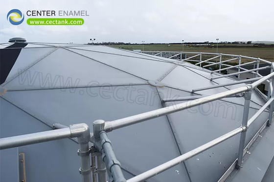 Прозрачная газовая геодезическая крыша из алюминия для нефтегазовых нефтехимических очистных сооружений