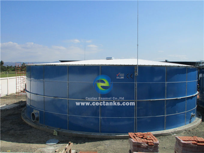 Мини-базовый биогазовый анаэробный цистерн, стеклянный слитый с сталью бак для газа / жидкости непроницаемый 1