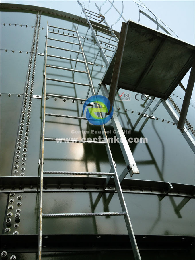Центр эмалированного стекла слитые стальные резервуары с отличной коррозионной стойкостью 0